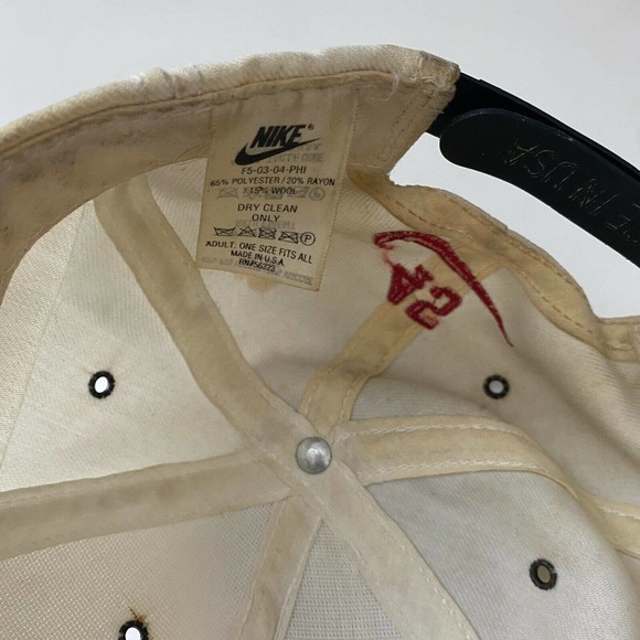 Vtg 90's Jordan Nike Snap Back Hat #45 Rare Last Dance Air Jordan Return - Picture 7 of 7